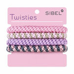 Sibel Twisties Haargummis Mehrfarbig Anzeige 30Stk