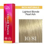 Wella Professionals Color Touch Demi-permanente Haarfarbe 10/81 Hell lichtblond Perl asch 60ml