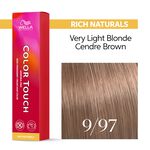 Wella Professionals Color Touch Demi-permanente Haarfarbe 9/97 Lichtblond Cendré braun 60ml