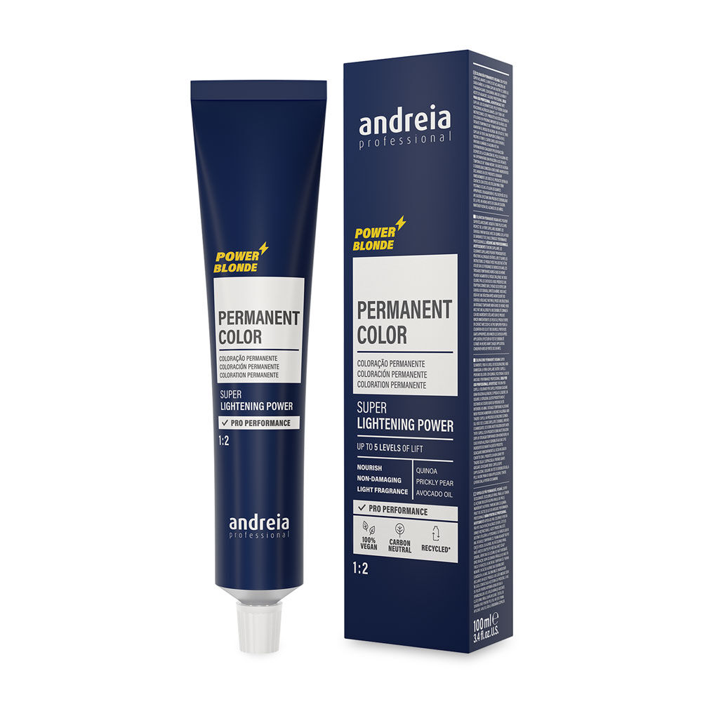 Andreia Professional Power Blonde Permanent Haarfarbe Super Aufhellung Nat&uuml;rliches Beige 11.023 100ml