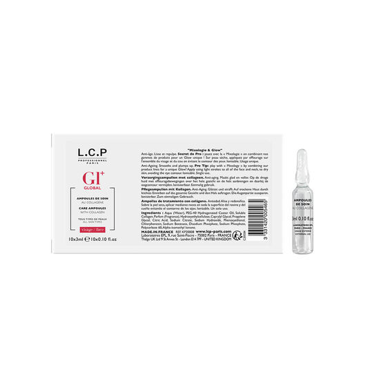 L.C.P Professionnel Paris Global+ Pflegeampullen mit Kollagen. 3ml