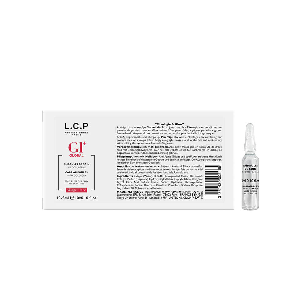 L.C.P Professionnel Global+ Pflegeampullen mit Kollagen. 3ml L.C.P Professionnel Global+ Pflegeampullen mit Kollagen. 3ml