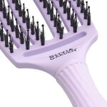 Olivia Garden Fingerbrush  Pflege Ikonisch Wildschwein & Nylon Lavendel