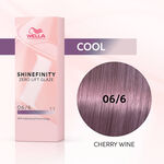 Wella Professionals Shinefinity Zero Lift Glaze Demi-permanente Haarfarbe 06/6 Cool Cherry Wine 60ml