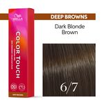 Wella Professionals Color Touch Demi-permanente Haarfarbe 6/7 Dunkelblond Braun 60ml