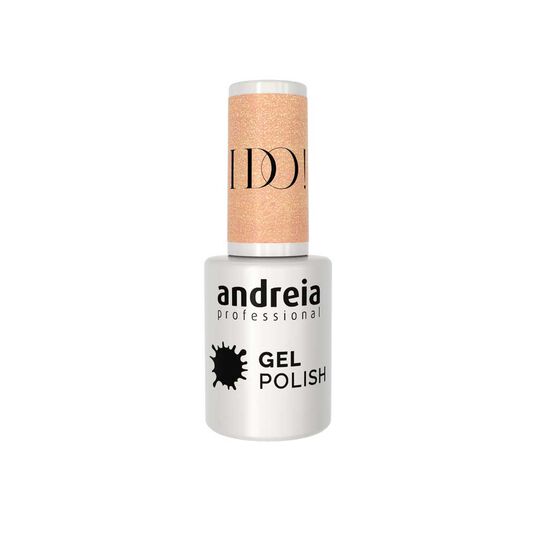 Andreia Professional Gel Polish Gellack - I Do! - ID3 Champagner-Nude mit Goldglanz. 10.5ml