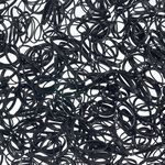 Sibel Micro-Braid Haargummis 20mm, schwarz