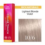 Wella Professionals Color Touch Demi-permanente Haarfarbe 10/6 Hell lichtblond Violett 60ml