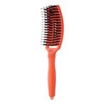 Olivia Garden Fingerbrush Care Dolce Vita Iconic Wildschwein- und Nylonbürste Orange Spritz