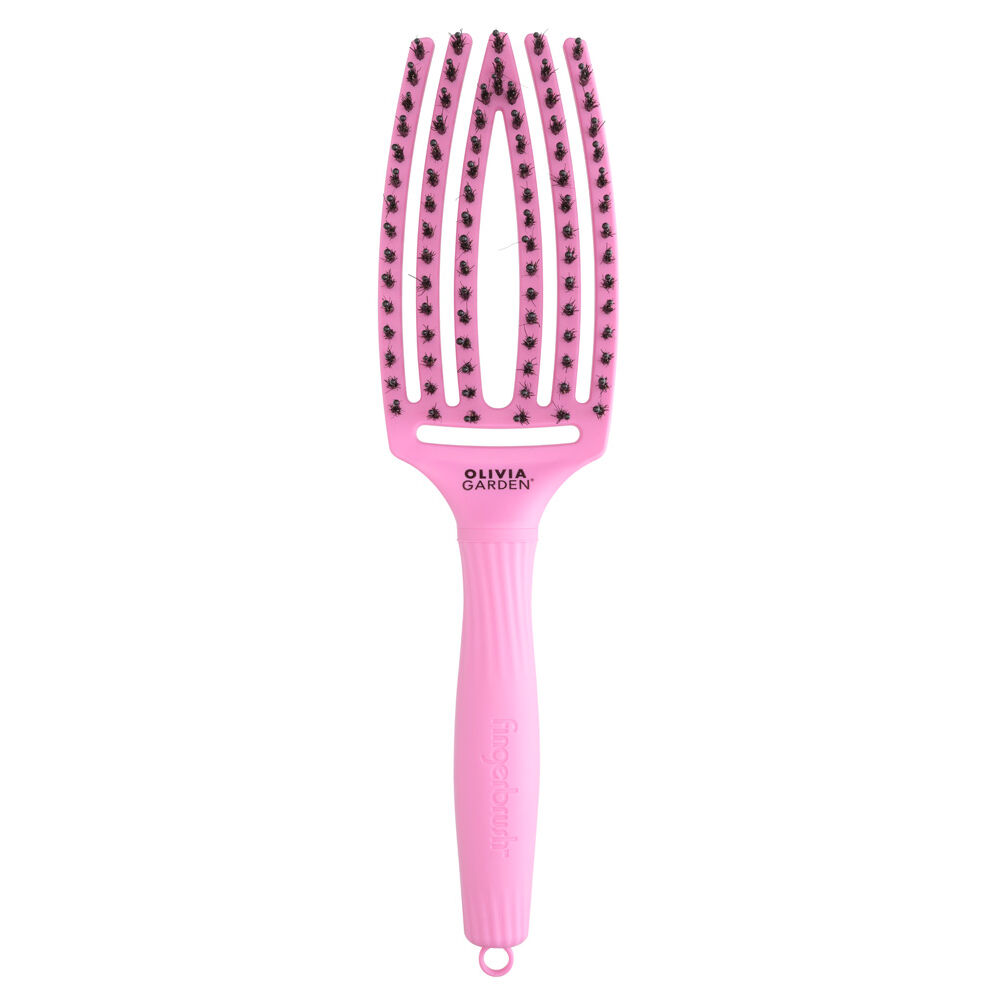 Olivia Garden Fingerbrush Wildschwein- und Nylonbürste ThinkPink Pink Tokyo