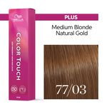 Wella Professionals Color Touch Demi-permanente Haarfarbe 77/03 Mittelblond Intensiv Natur gold 60ml