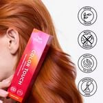 Wella Professionals Color Touch Demi-permanente Haarfarbe 66/04 Dunkelblond Intensiv Natur rot 60ml