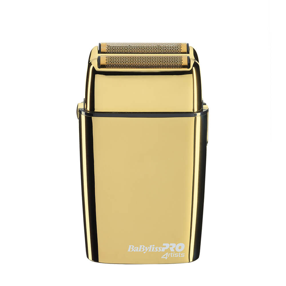 BaByliss Pro 4 Artists Double Foil Metal Shaver Gold FXFS2GE BaByliss Pro 4 Artists Double Foil Metal Shaver Gold FXFS2GE