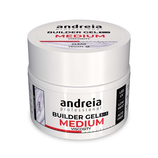 Andreia Professional Builder Gel 3 in 1 - Mittlere Viskosit&auml;t - Transparent 44g