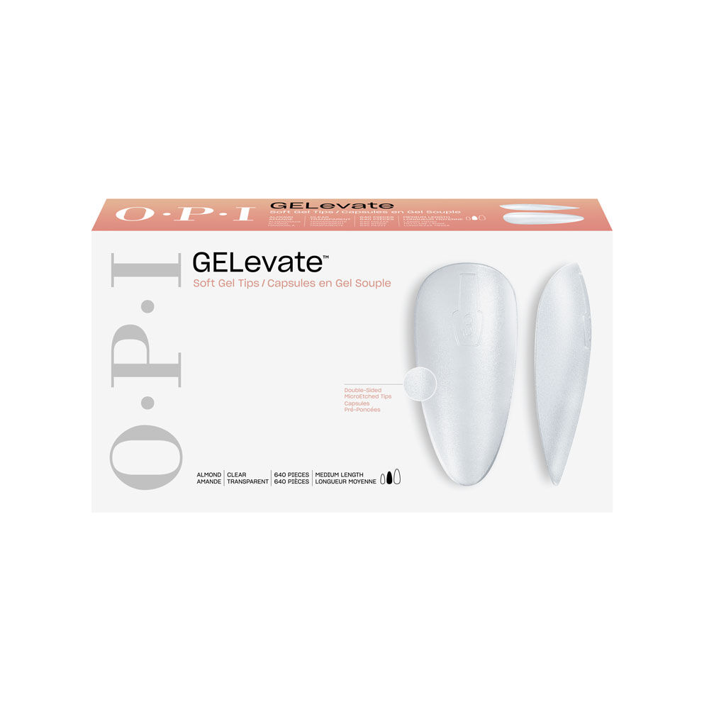 OPI GELevate Full Cover Tip - Medium Mandel - Transparent