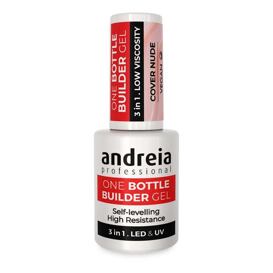 Andreia Professional One Bottle Builder Gel 3 In 1 - Aufbaugel 3 In 1 Geringe Viskosit&auml;t - Deckendes Nude 14ml