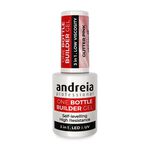 Andreia Professional One Bottle Builder Gel 3 In 1 - Aufbaugel 3 In 1 Geringe Viskosit&auml;t - Glitzerndes Rosa 14ml