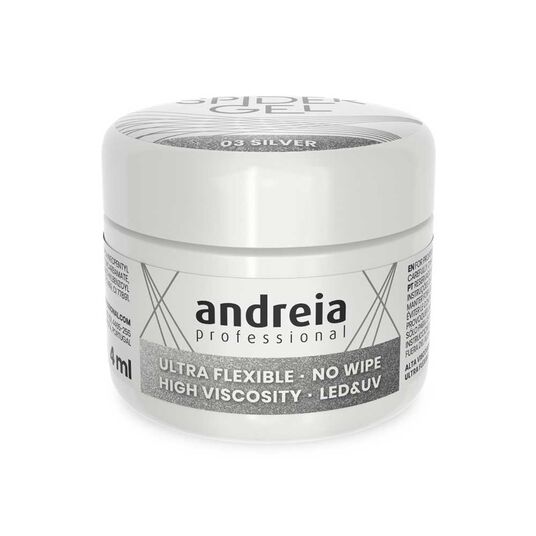Andreia Professional Spider Gel - 03 Silber 4ml