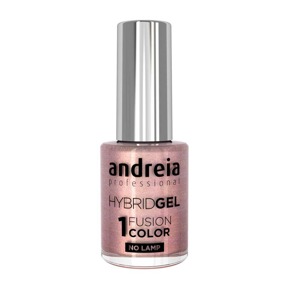 Andreia Professional Hybrid Gel Nagellack - Fusion Color H86 Rosa Glitzer mit goldenem Schimmer 10.5ml