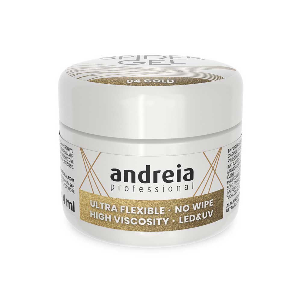 Andreia Professional Spider Gel - 04 Gold 4ml