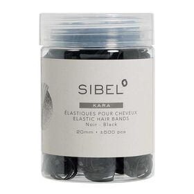 Sibel Micro-Braid Haargummis 20mm, schwarz