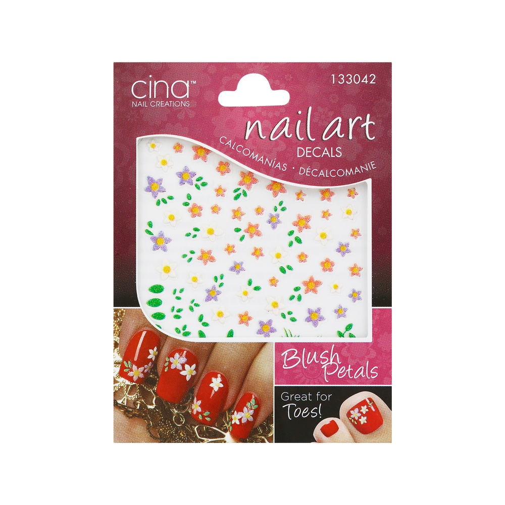 Cina Nail Art Decals Blush Petals