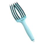 Olivia Garden Fingerbrush Care Dolce Vita Iconic Wildschwein- und Nylonbürste Himmelblau