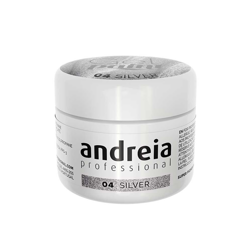 Andreia Professional Gel Paint - 04 Silber 4ml
