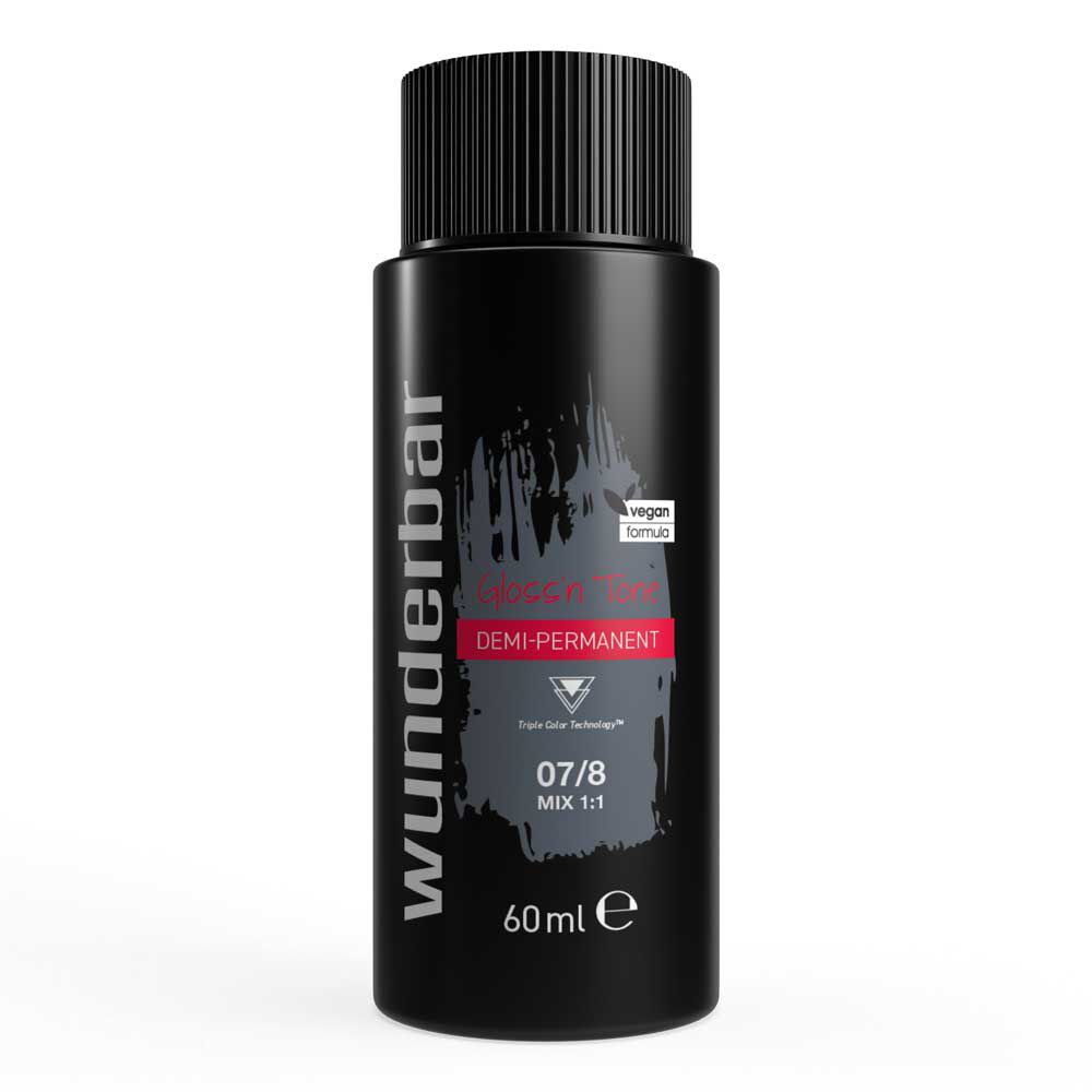 Wunderbar Gloss'n Tone Demi-Permanente Flüssighaarfarbe 07/8 Mittelblond Perl 60ml