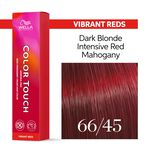 Wella Professionals Color Touch Demi-permanente Haarfarbe 66/45 Dunkelblond Intensiv Rot mahagoni 60ml