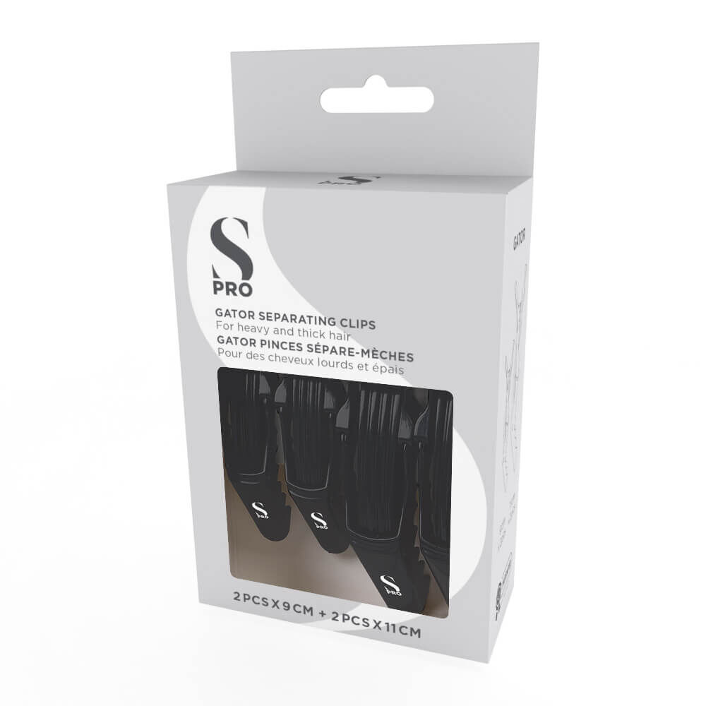 S-PRO Strong Mix Abteilklammern Schwarz 4St.