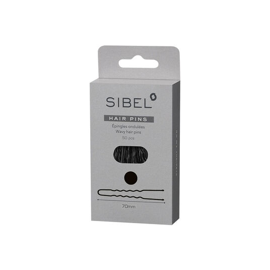 Sibel Metallnadeln Gewellt 50mm Schwarz 50 Stk.