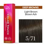 Wella Professionals Color Touch Demi-permanente Haarfarbe 5/71 Hellbraun Braun asch 60ml