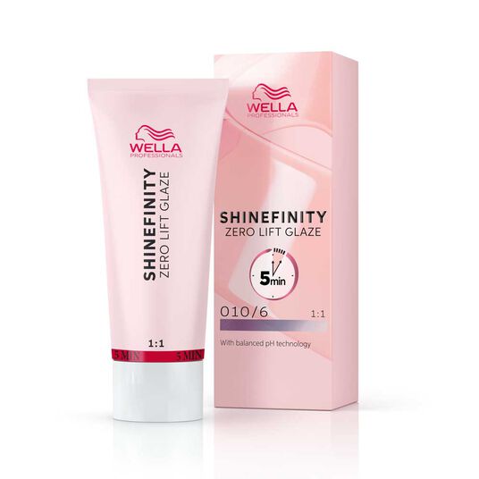 Wella Professionals Shinefinity Zero Lift Glaze Demi-permanente Haarfarbe 10/6 Lavender Flash 60ml