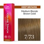 Wella Professionals Color Touch Demi-permanente Haarfarbe 7/73 Mittelblond Braun gold 60ml