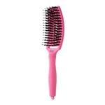 Olivia Garden Fingerbrush Care Dolce Vita Iconic Wildschwein- und Nylonbürste Rosa Granita