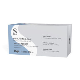S-PRO Strähnchenfolie aus silbernem Aluminium 12cm 15u