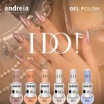 Andreia Professional Gel Polish Gellack - I Do! - ID6 Himmelblau mit Silberglanz. 10.5ml