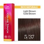 Wella Professionals Color Touch Demi-permanente Haarfarbe 5/37 Hellbraun Gold braun 60ml