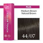 Wella Professionals Color Touch Demi-permanente Haarfarbe 44/07 Mittelbraun Intensiv Natur braun 60ml
