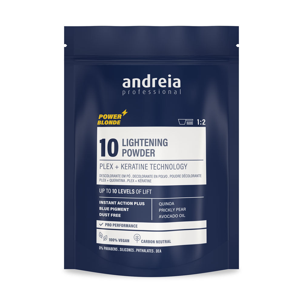 Andreia Professional Power Blonde 10 - Veganes blaues Bleichpulver 500g