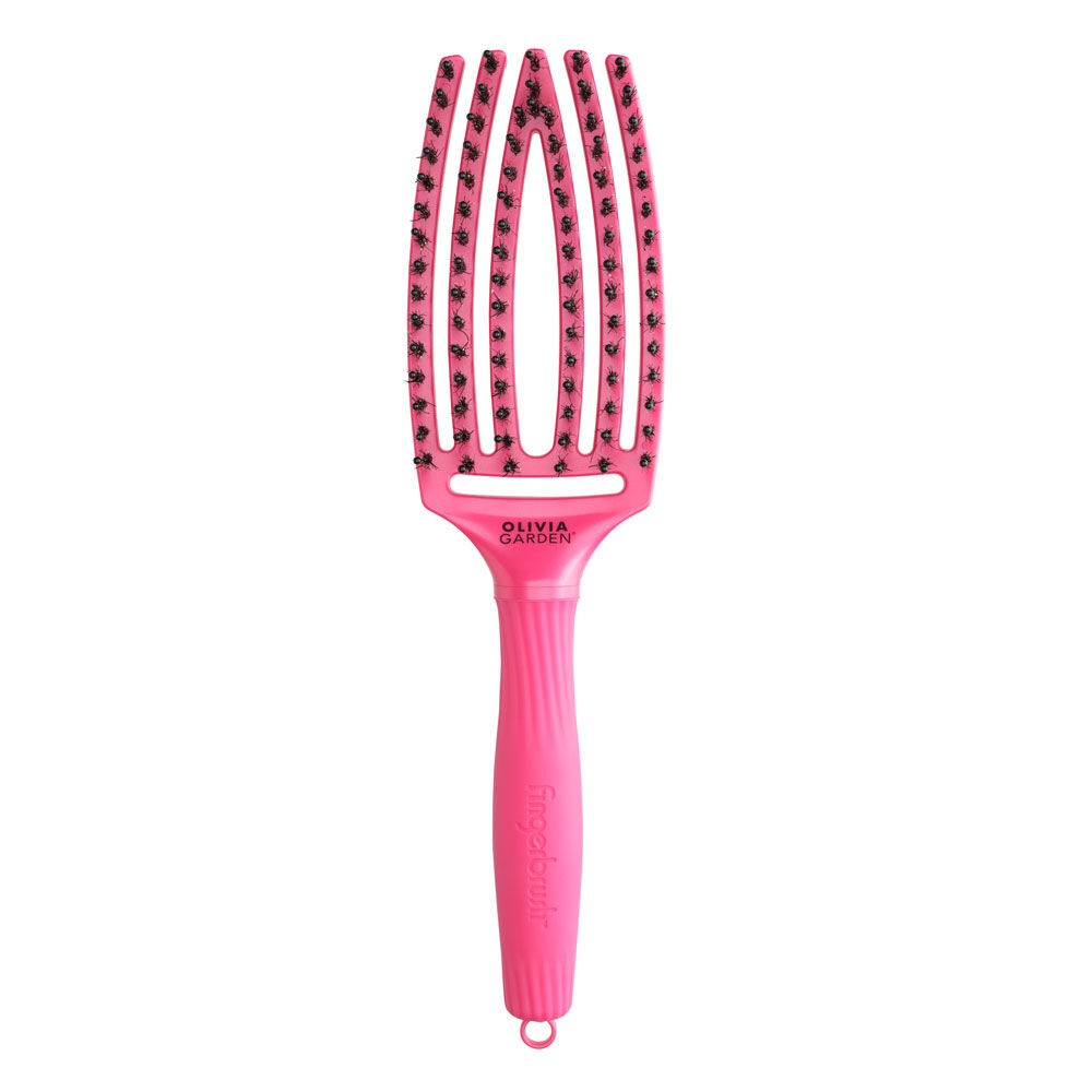 Olivia Garden Fingerbrush Iconic Wildschweinborsten & Nylon - Fall And Beyond Kollektion - M4R5 Rot