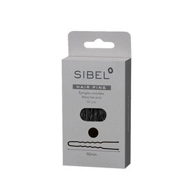 Sibel Metallnadeln Gewellt 60mm Schwarz 50 Stk.