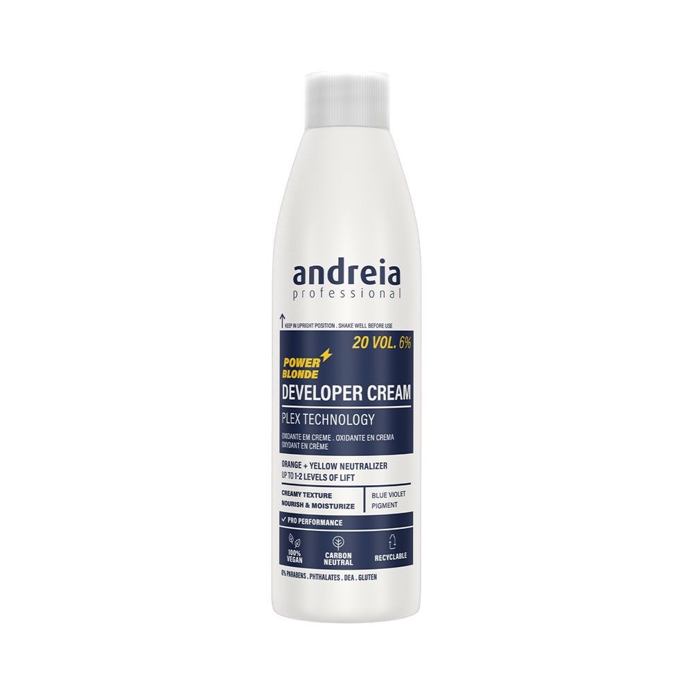 Andreia Professional Developer Cream Power Blonde - Veganes Wasserstoffperoxid 20V 6% 200ml
