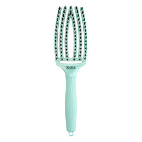 Olivia Garden Fingerbrush Care Iconic Wildschwein- und Nylonbürste Arktisches Licht Türkis