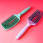 Olivia Garden Fingerbrush  Pflege Ikonisch Wildschwein & Nylon Lavendel