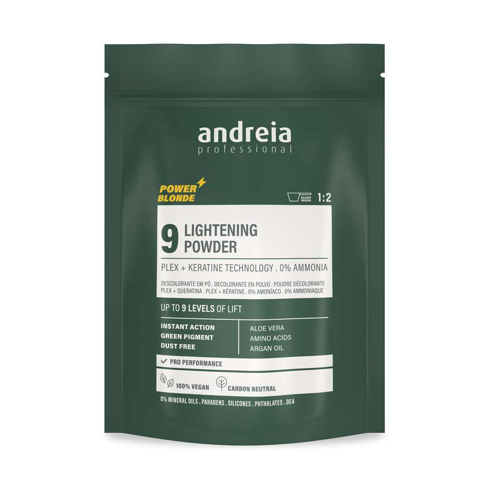 Andreia Professional Power Blonde 9 Veganes grüner Aufhellpuder - 500g Andreia Professional Power Blonde 9 Veganes grüner Aufhellpuder - 500g