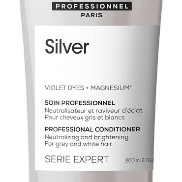 L'Oréal Professionnel Série Expert Silver Conditioner for grey, white or light blonde hair  200ml