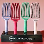 Olivia Garden Fingerbrush  Pflege Ikonisch Wildschwein & Nylon Lavendel