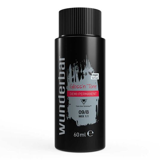 Wunderbar Gloss'n Tone Demi-Permanente Fl&uuml;ssighaarfarbe 09/8 Lichtblond Perl 60ml